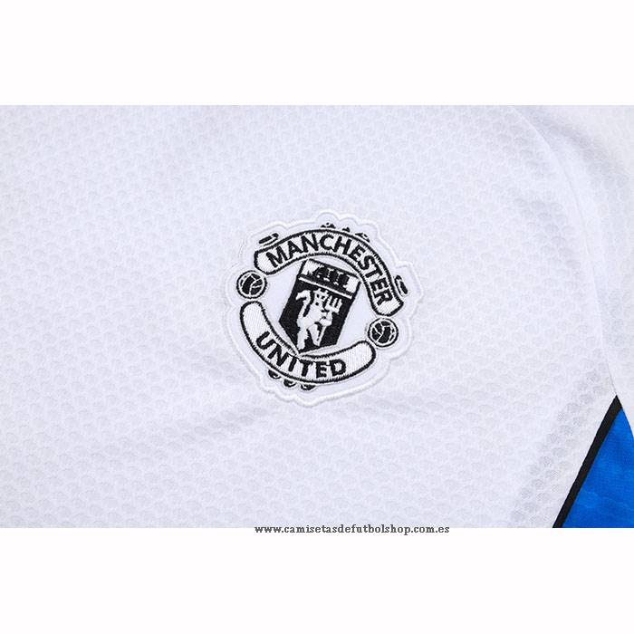 Chandal del Manchester United 25-26 Manga Corta Blanco - Pantalon Corto